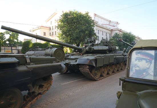 Russia WWII Victory Parade Rehearsal