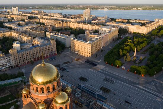 Russia WWII Victory Parade Rehearsal