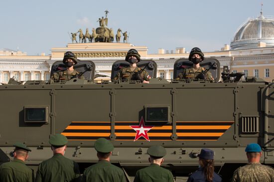 Russia WWII Victory Parade Rehearsal