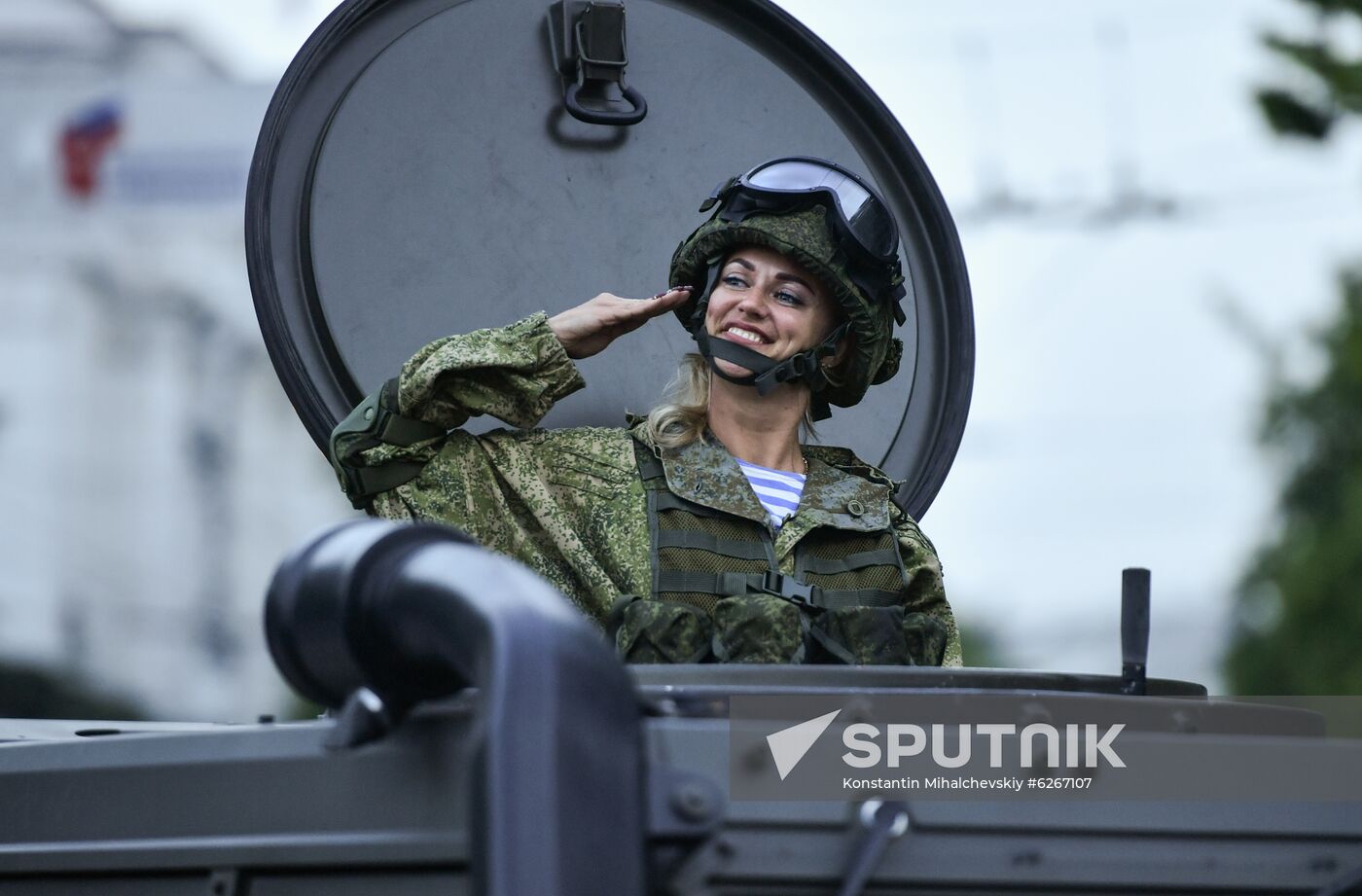 Russia WWII Victory Parade Rehearsal