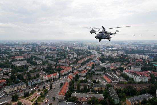 Russia WWII Victory Parade Rehearsal