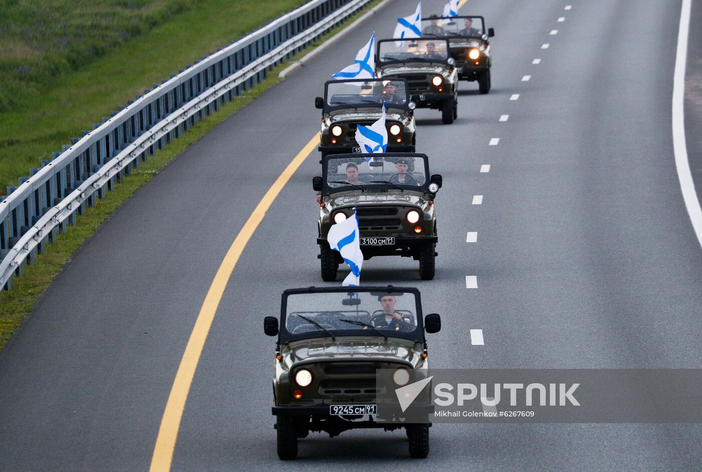 Russia WWII Victory Parade Rehearsal