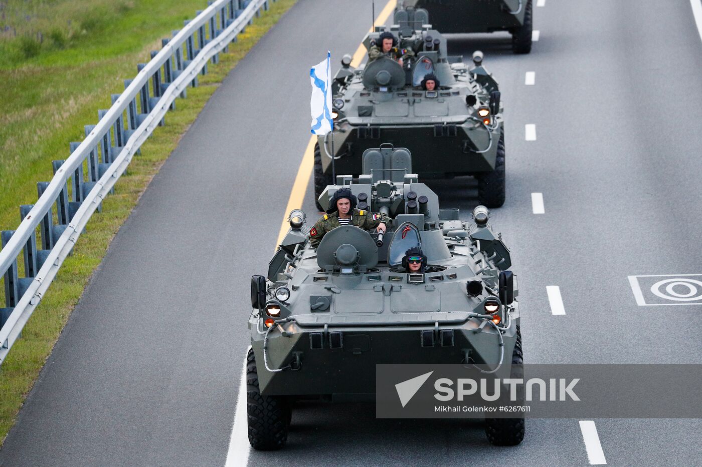 Russia WWII Victory Parade Rehearsal