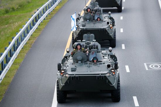 Russia WWII Victory Parade Rehearsal