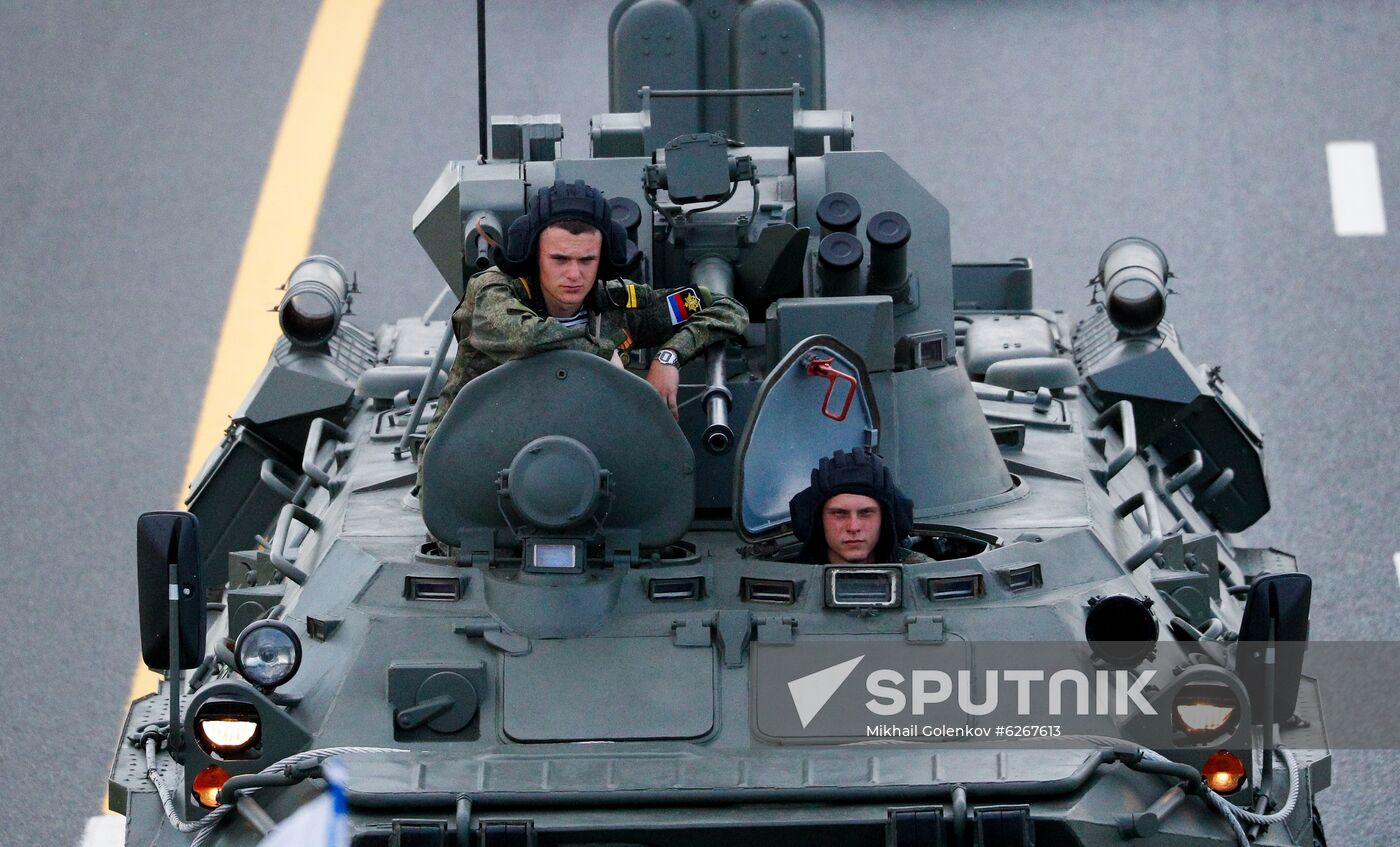 Russia WWII Victory Parade Rehearsal