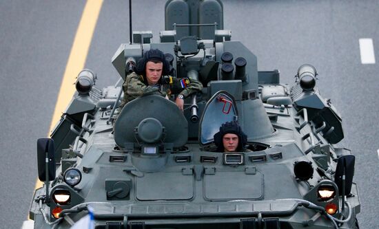 Russia WWII Victory Parade Rehearsal