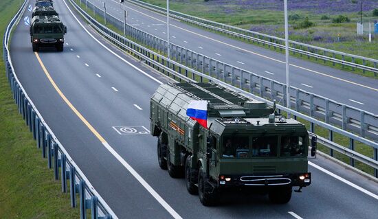 Russia WWII Victory Parade Rehearsal