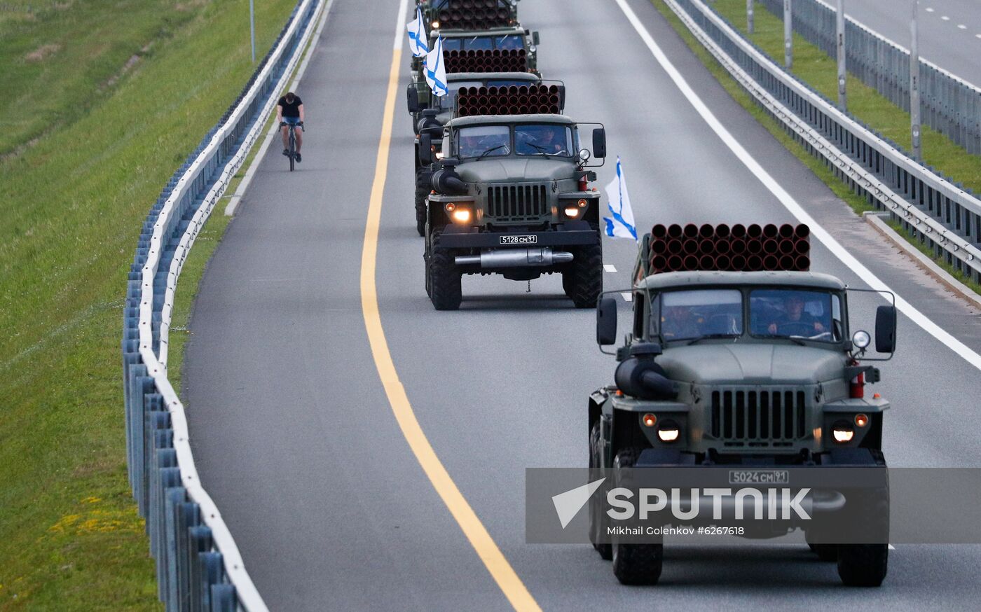 Russia WWII Victory Parade Rehearsal