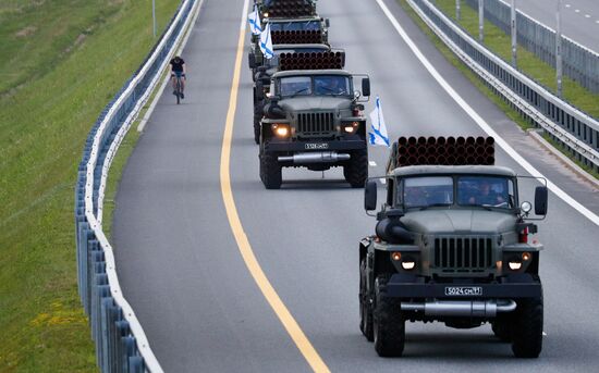 Russia WWII Victory Parade Rehearsal