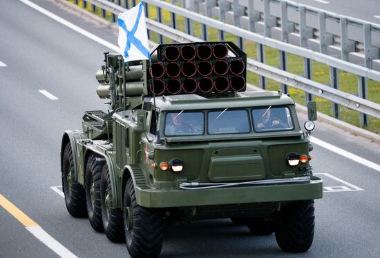 Russia WWII Victory Parade Rehearsal