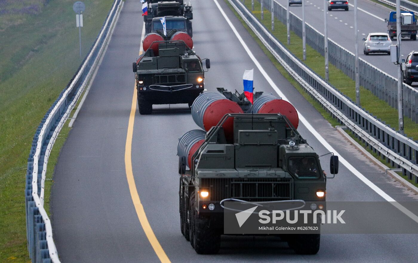 Russia WWII Victory Parade Rehearsal