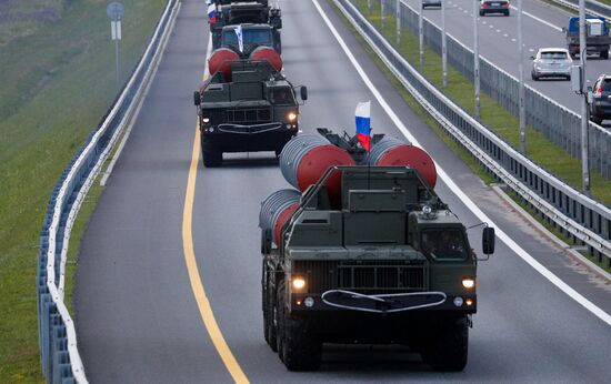 Russia WWII Victory Parade Rehearsal
