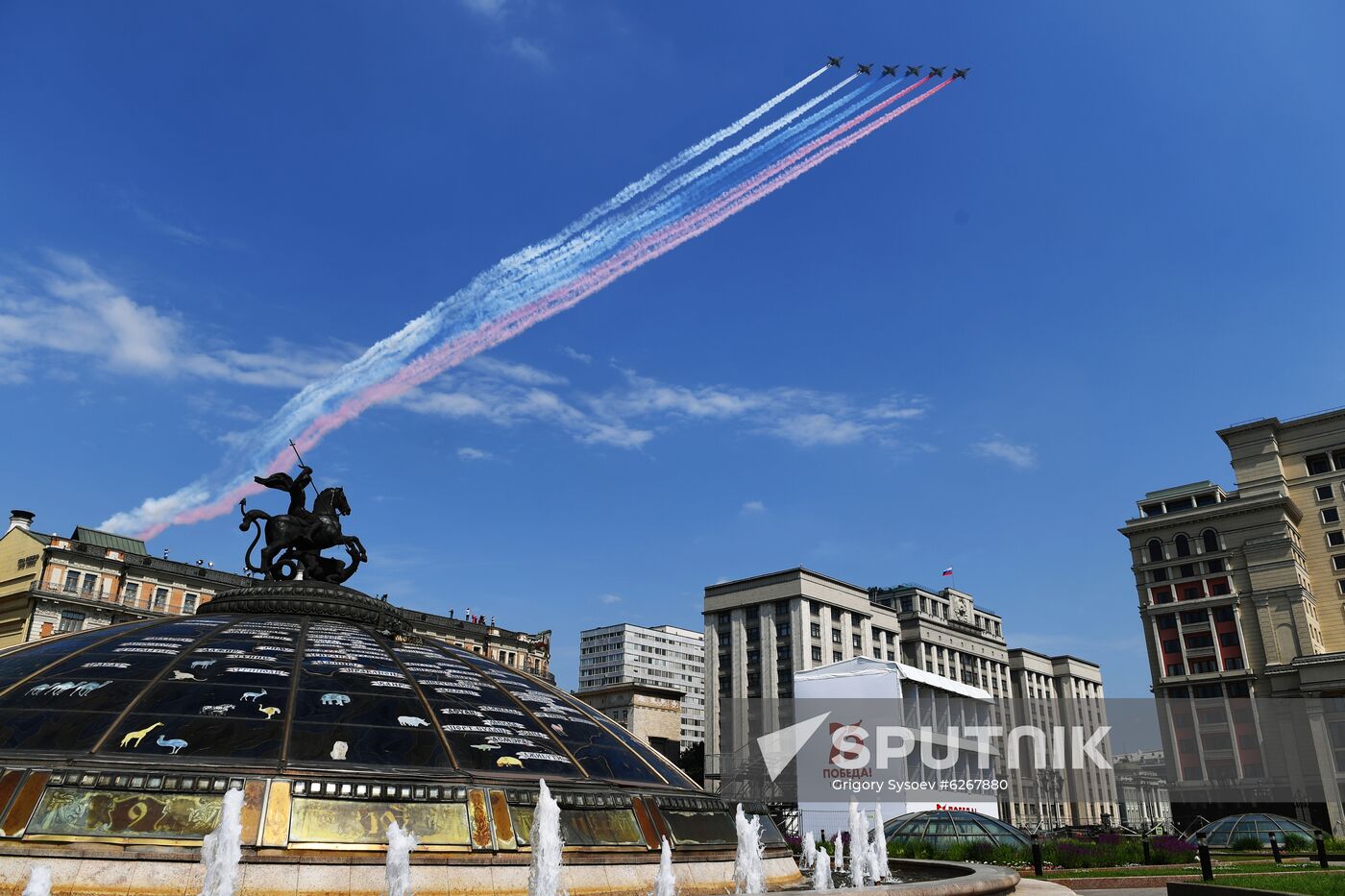 Final rehearsal of Victory parade in Moscow