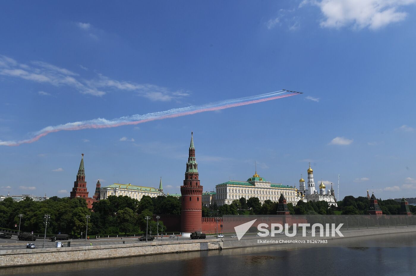 Final rehearsal of Victory parade in Moscow