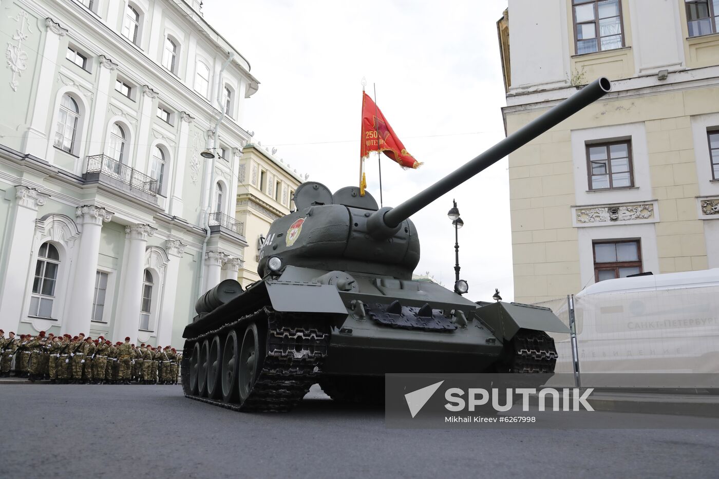 Russia WWII Victory Parade Rehearsal