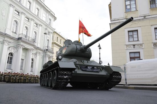 Russia WWII Victory Parade Rehearsal