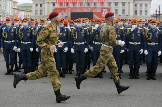 Russia WWII Victory Parade Rehearsal