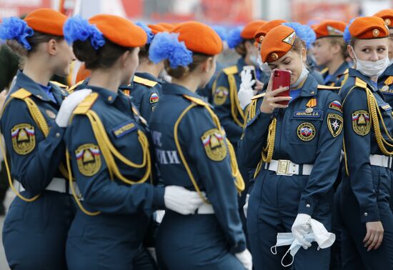 Russia WWII Victory Parade Rehearsal