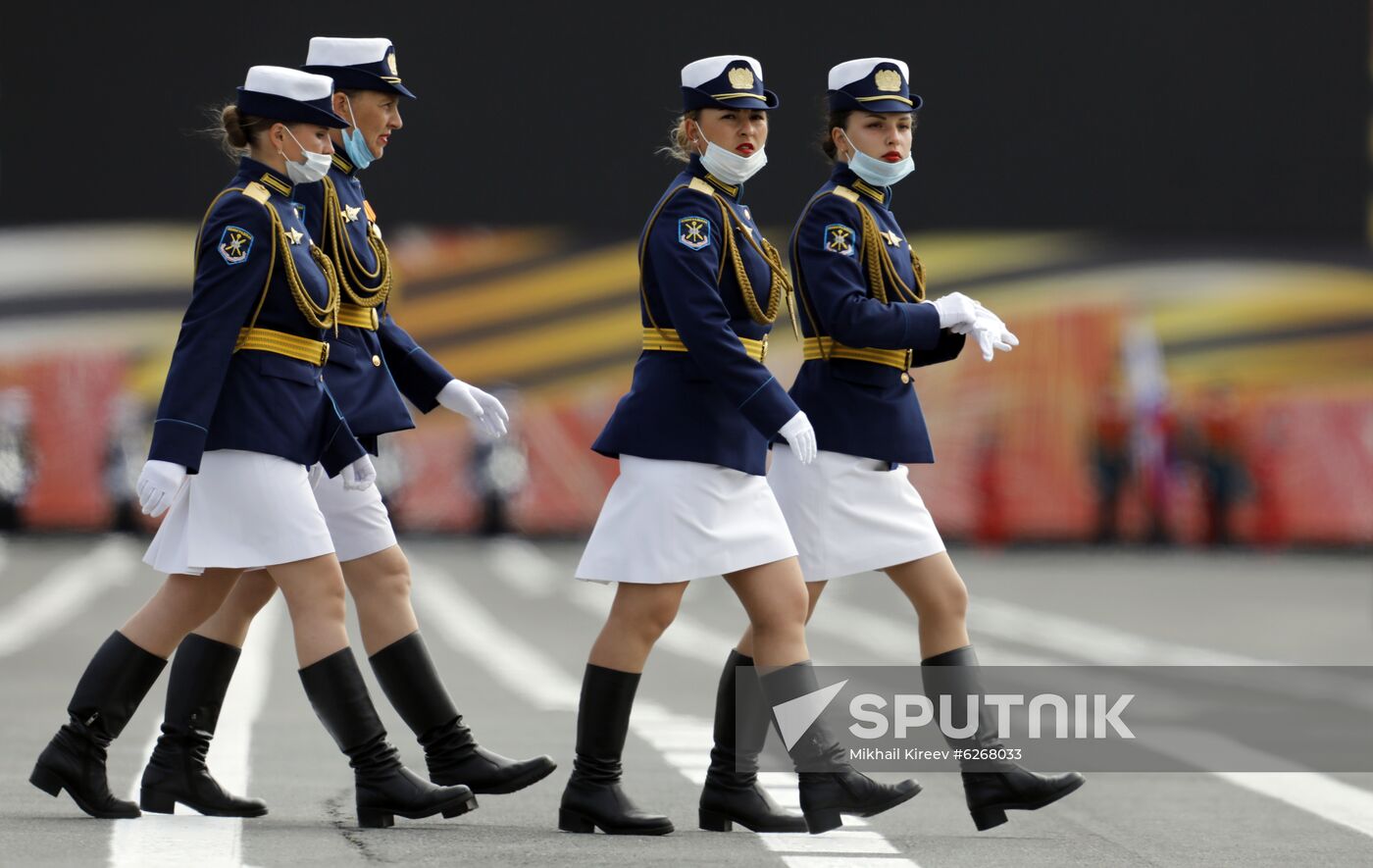 Russia WWII Victory Parade Rehearsal