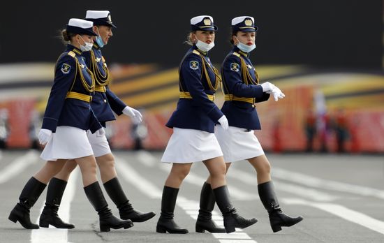 Russia WWII Victory Parade Rehearsal
