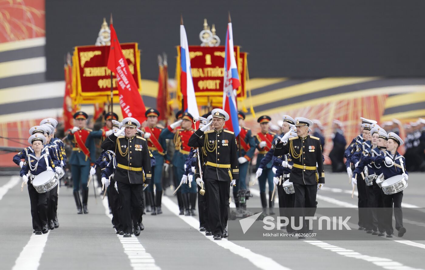 Russia WWII Victory Parade Rehearsal