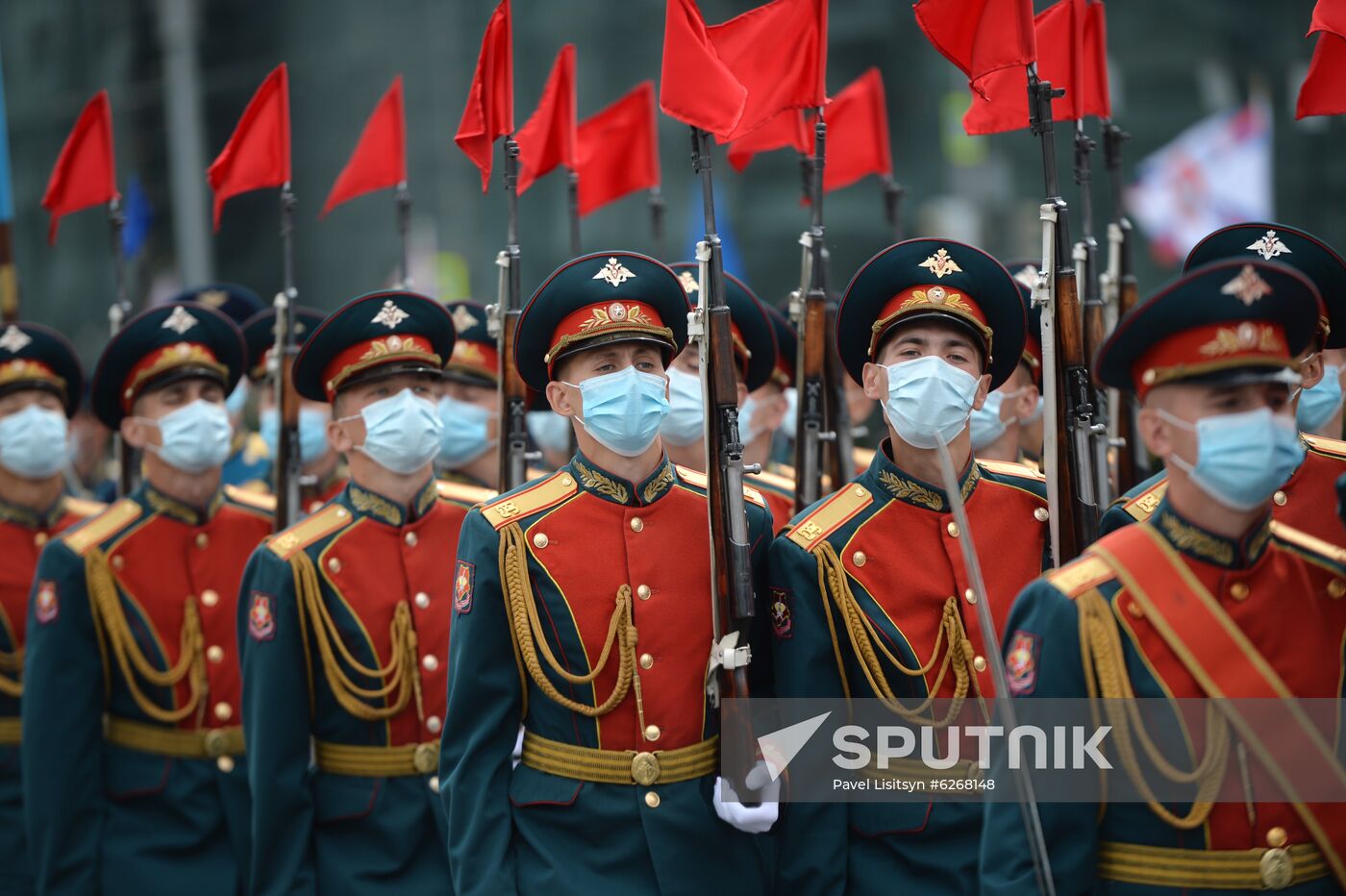 Russia WWII Victory Parade Rehearsal