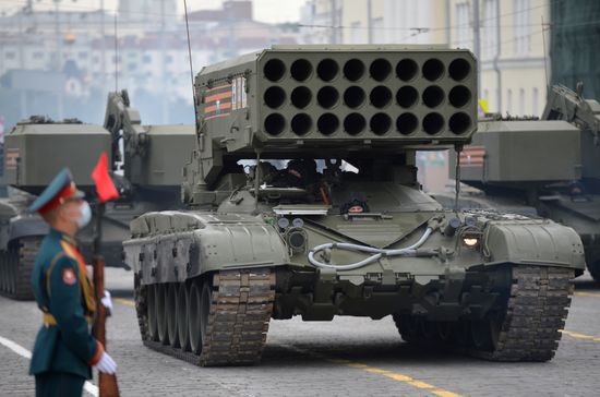 Russia WWII Victory Parade Rehearsal