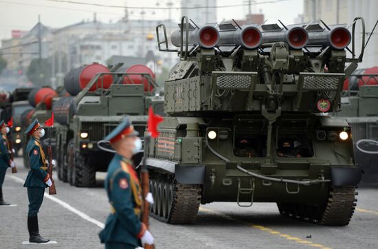 Russia WWII Victory Parade Rehearsal