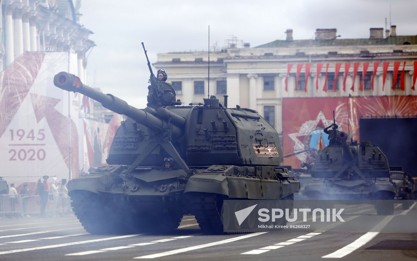 Russia WWII Victory Parade Rehearsal