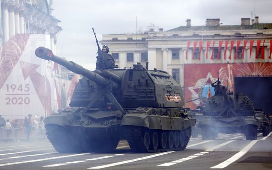 Russia WWII Victory Parade Rehearsal