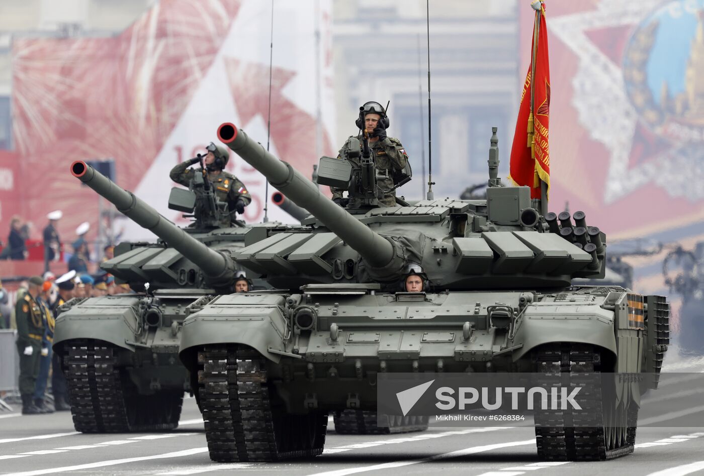 Russia WWII Victory Parade Rehearsal