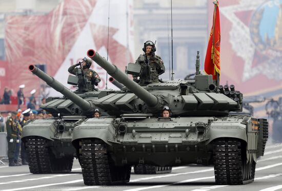 Russia WWII Victory Parade Rehearsal