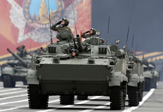 Russia WWII Victory Parade Rehearsal