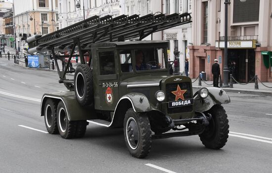 Russia WWII Victory Parade Rehearsal