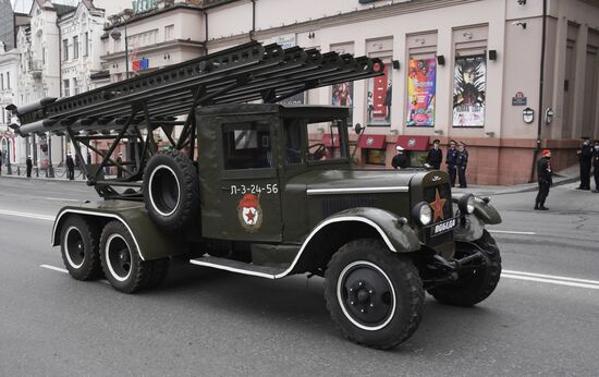 Russia WWII Victory Parade Rehearsal