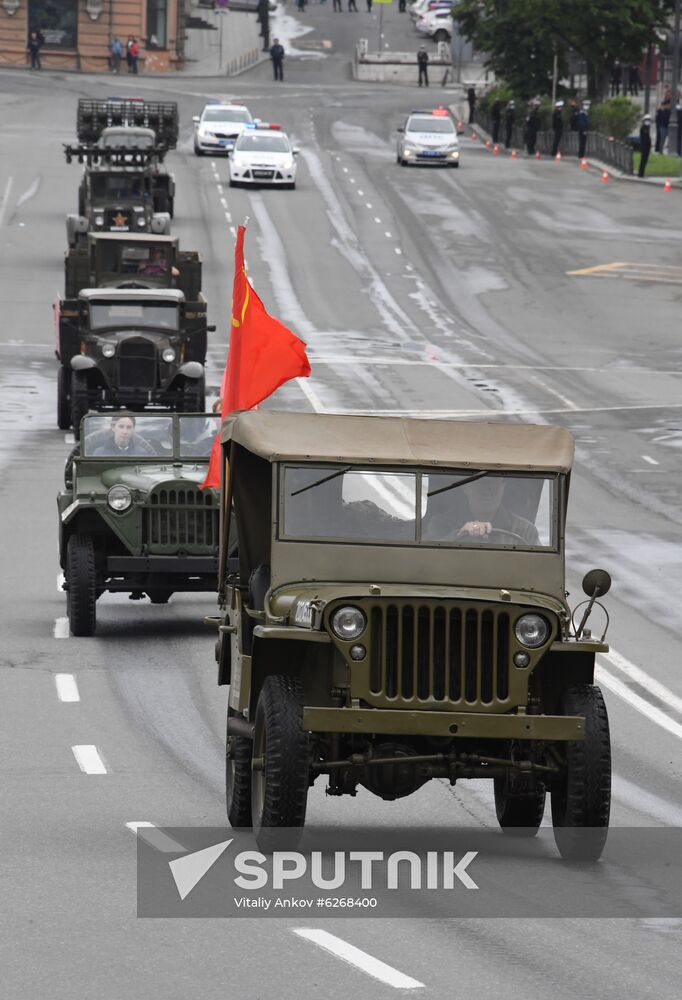Russia WWII Victory Parade Rehearsal