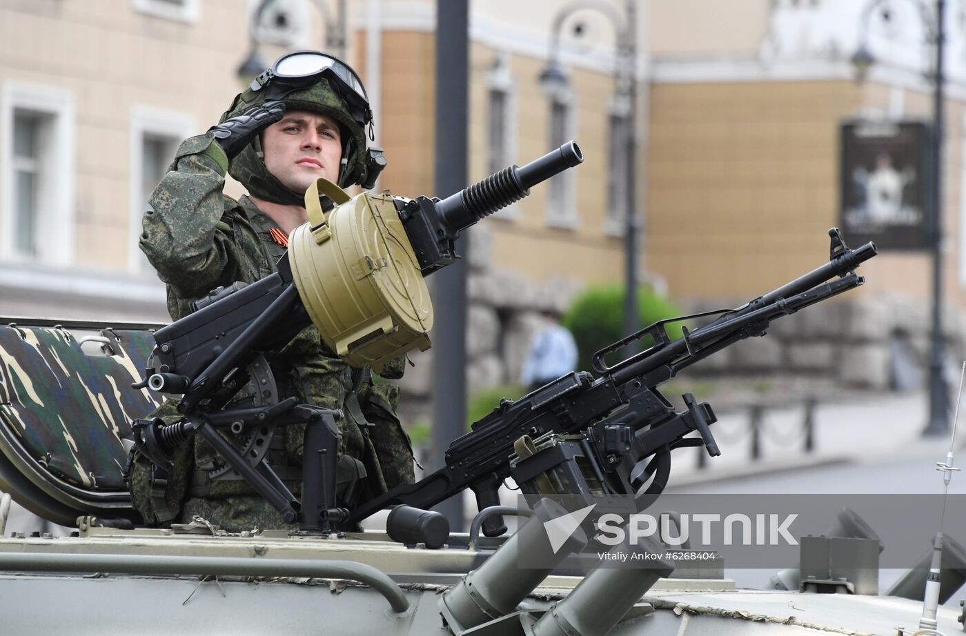 Russia WWII Victory Parade Rehearsal