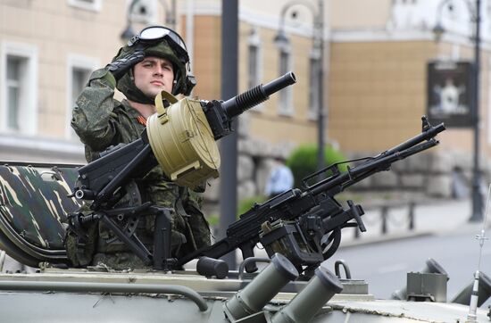 Russia WWII Victory Parade Rehearsal