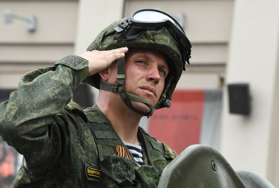 Russia WWII Victory Parade Rehearsal