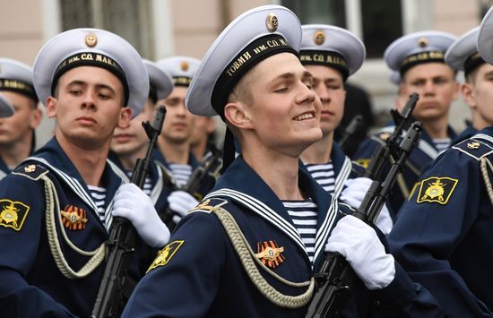 Russia WWII Victory Parade Rehearsal