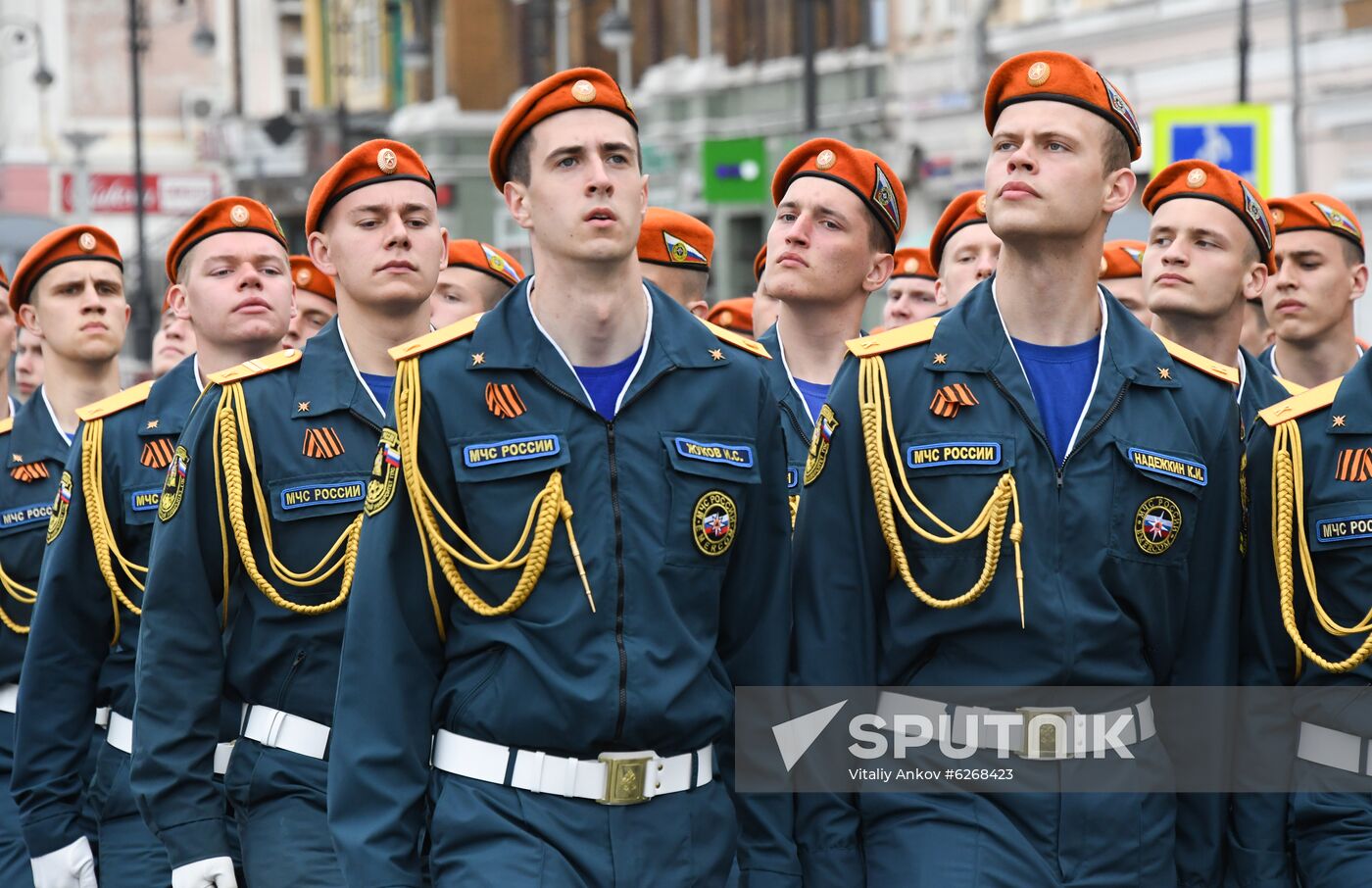 Russia WWII Victory Parade Rehearsal