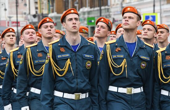 Russia WWII Victory Parade Rehearsal