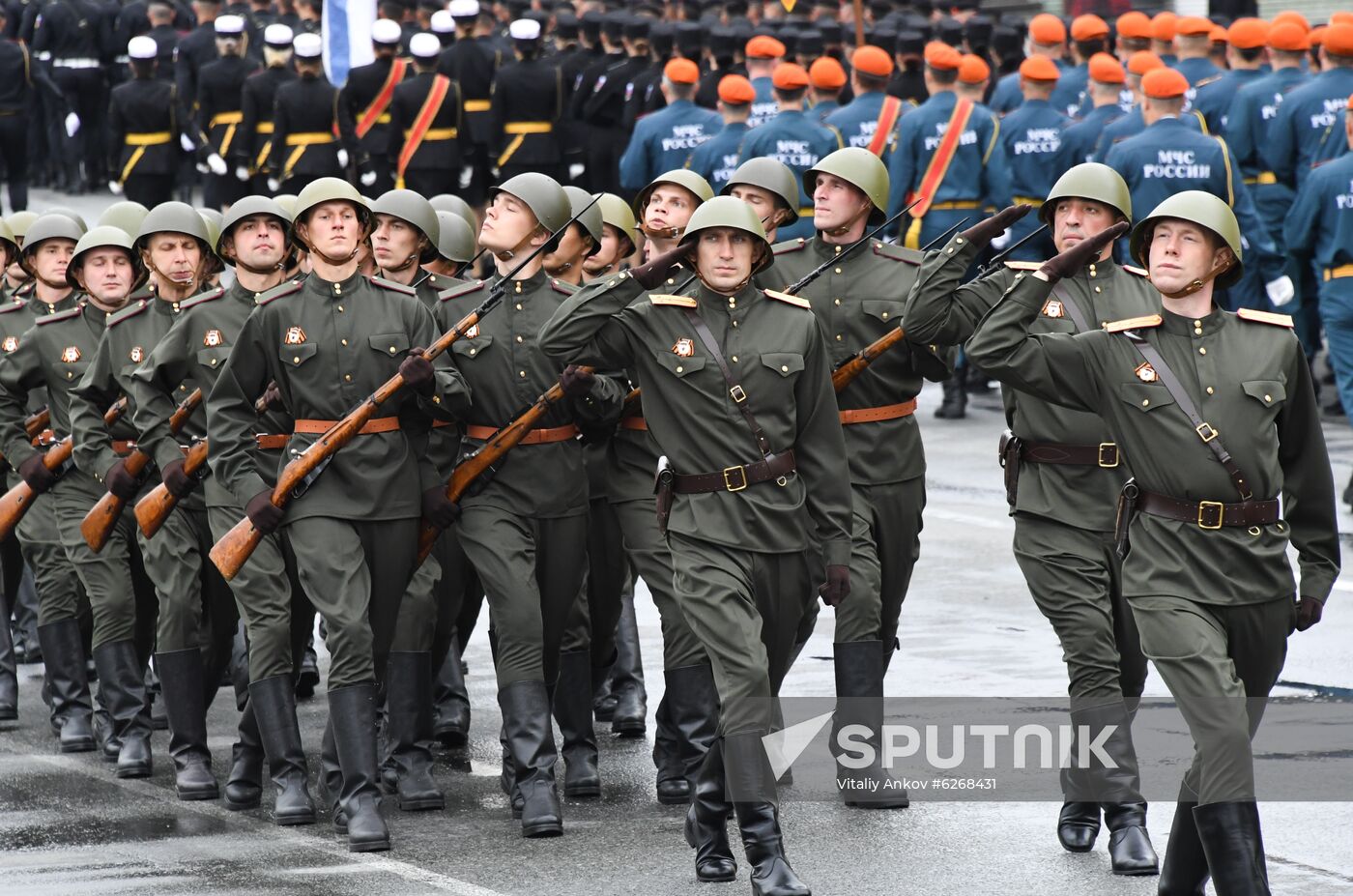 Russia WWII Victory Parade Rehearsal