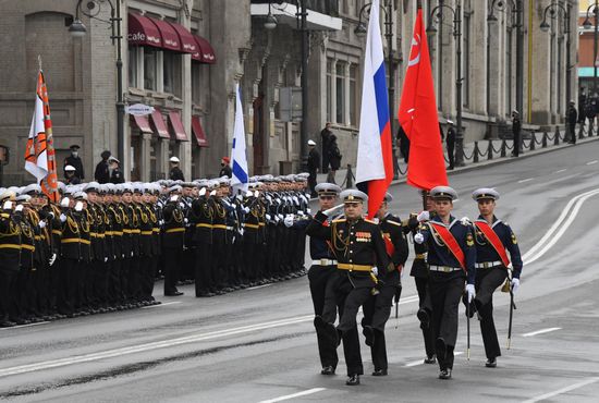 Russia WWII Victory Parade Rehearsal