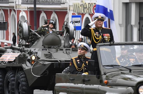 Russia WWII Victory Parade Rehearsal
