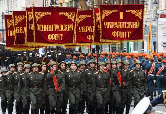 Russia WWII Victory Parade Rehearsal