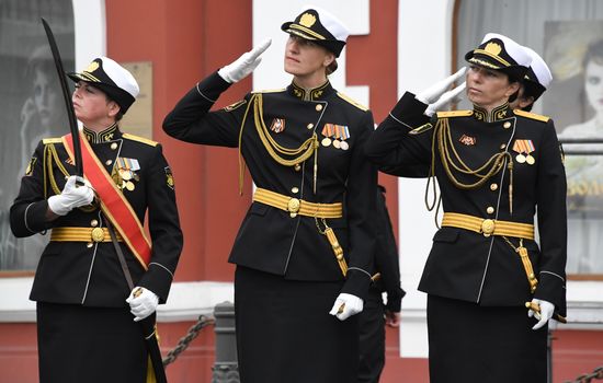 Russia WWII Victory Parade Rehearsal