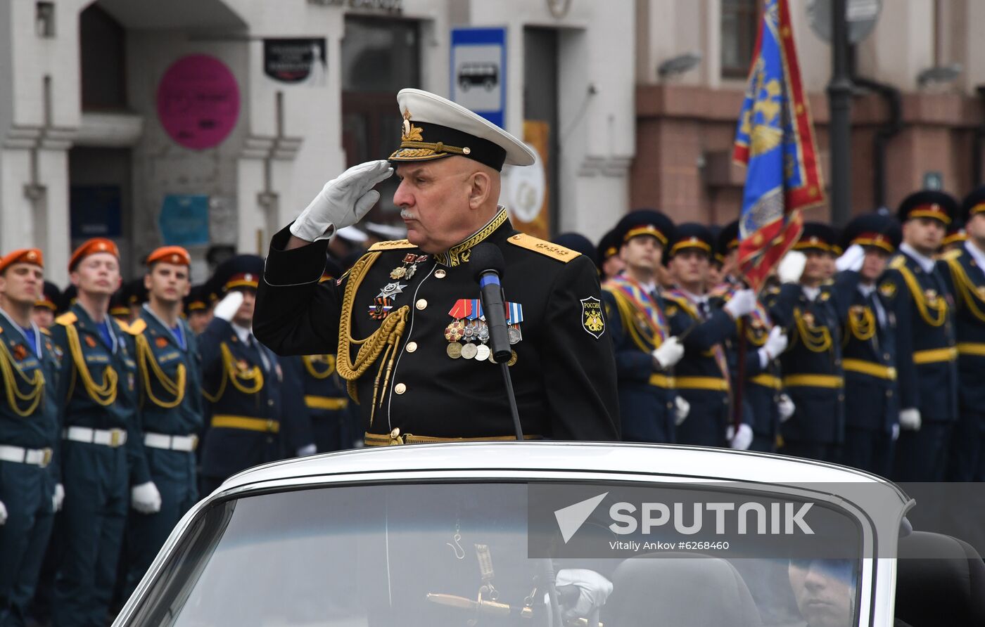 Russia WWII Victory Parade Rehearsal