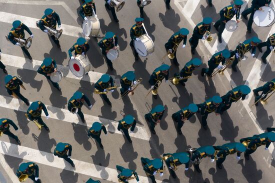 Russia WWII Victory Parade Rehearsal