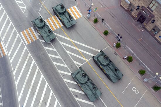 Russia WWII Victory Parade Rehearsal